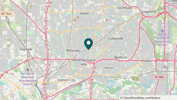North Richland Hills area map